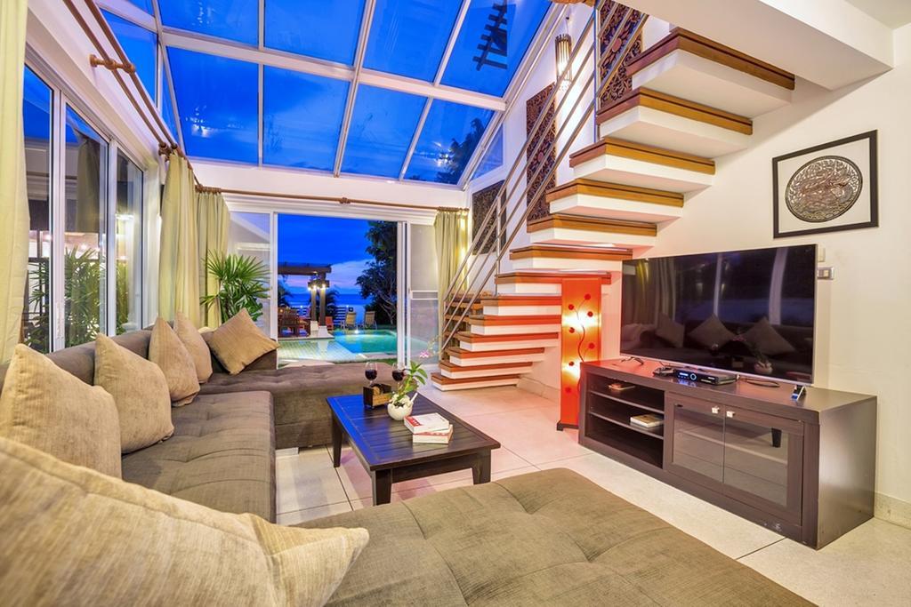 Emerald Sands - Beach Front 4 Bed Pool Villa Ko Samui Zimmer foto