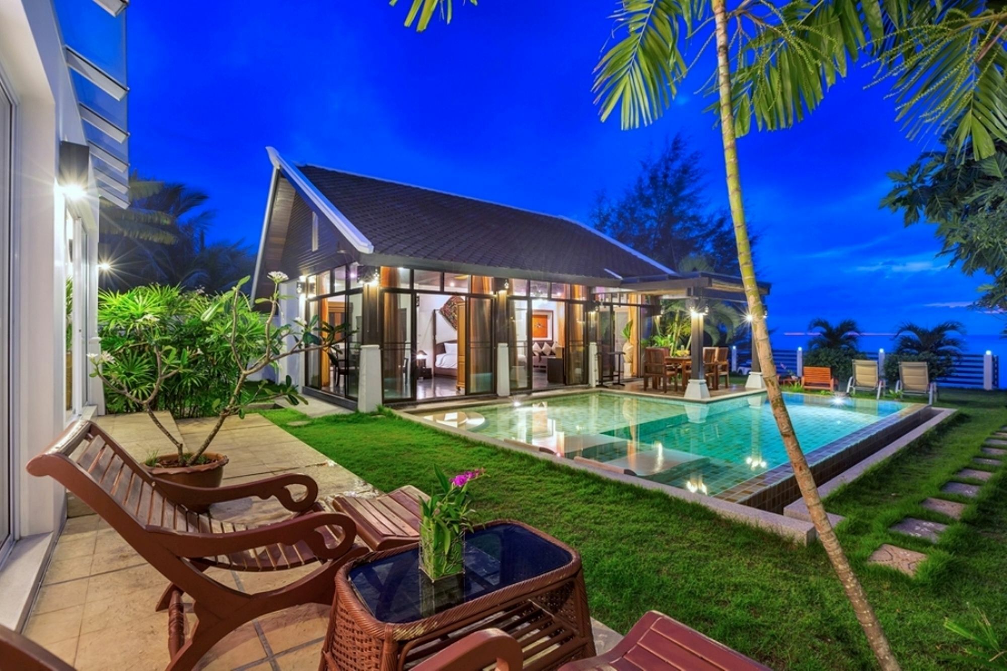 Emerald Sands - Beach Front 4 Bed Pool Villa Ko Samui Exterior foto