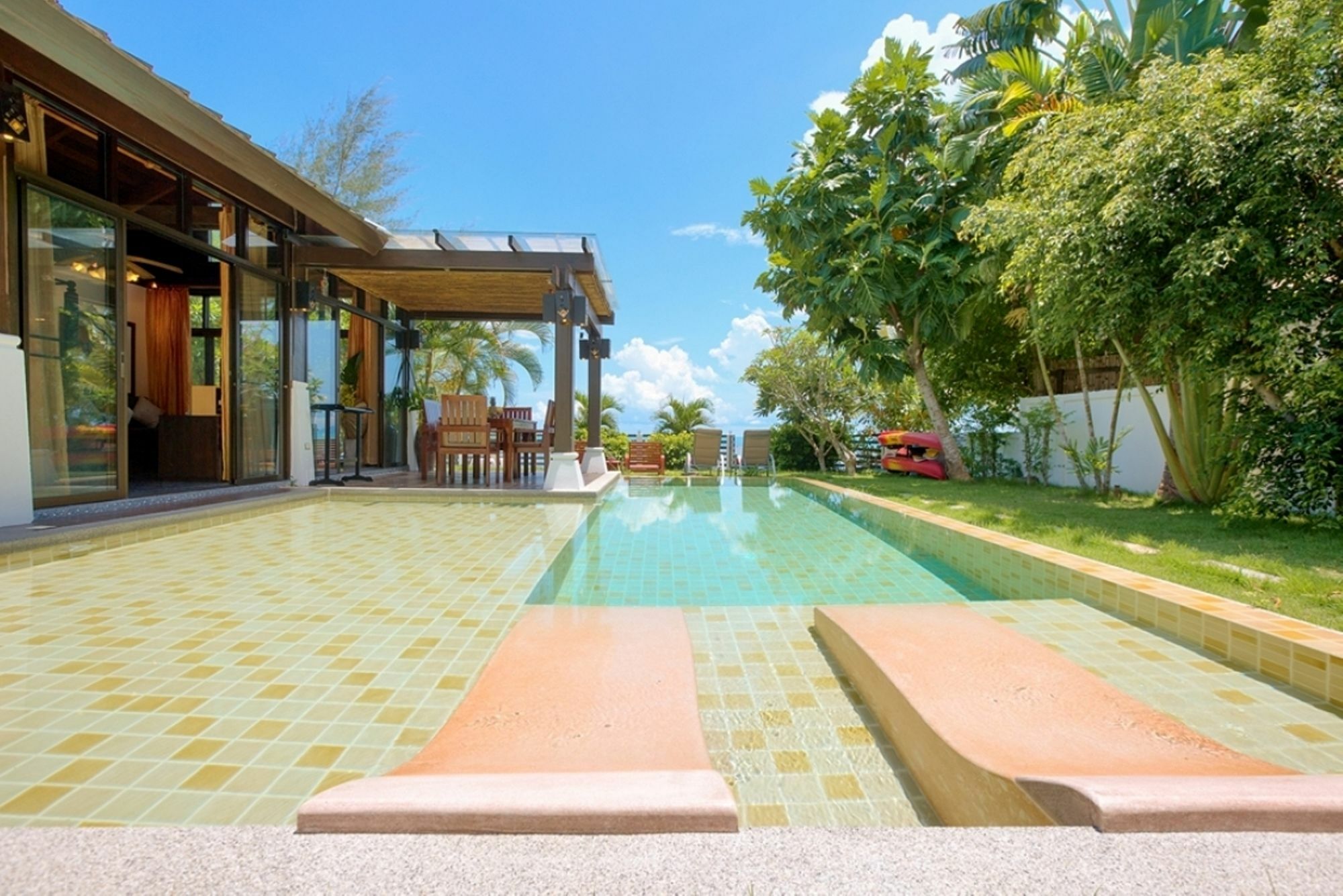 Emerald Sands - Beach Front 4 Bed Pool Villa Ko Samui Exterior foto